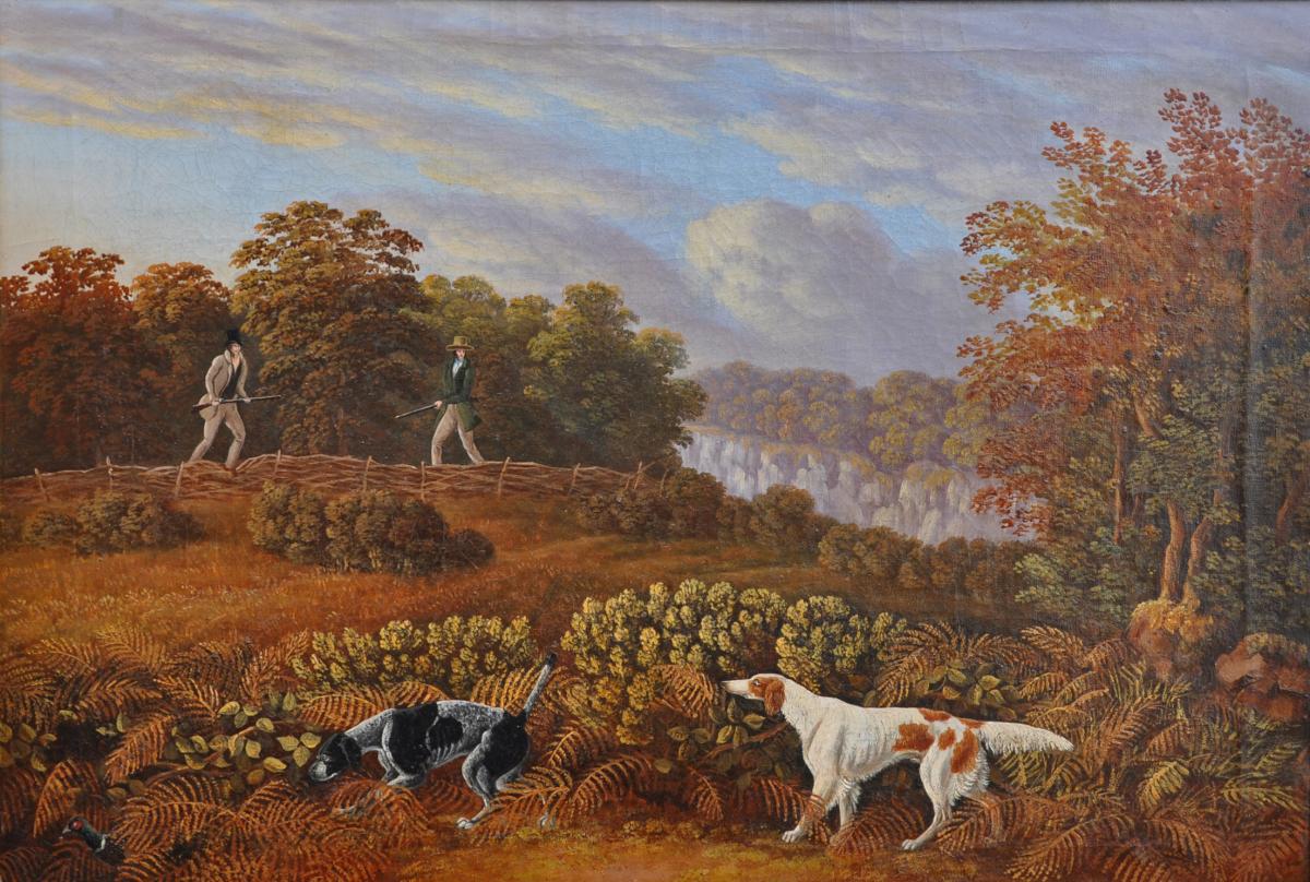 AMERICAN SCHOOL First half of 19th Century shooting painting