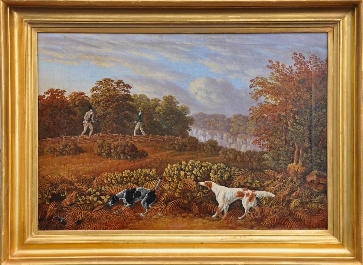 AMERICAN SCHOOL First half of 19th Century shooting painting