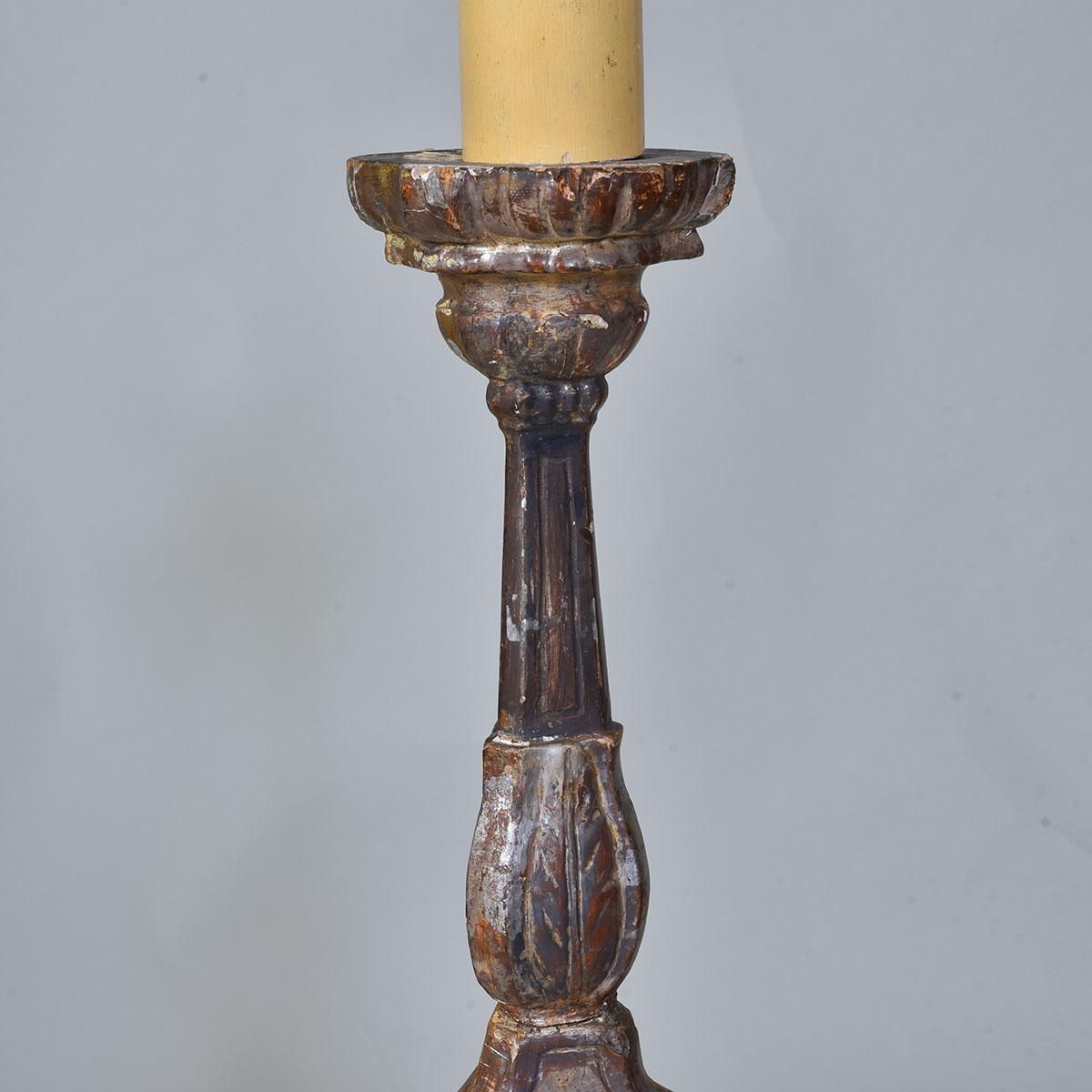 Tall 18th century Altarstick Lamp