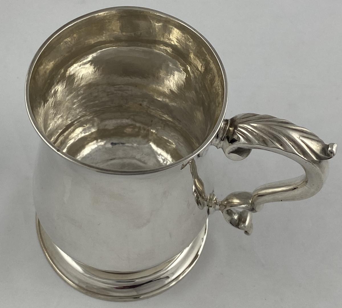 Hester Bateman Georgian silver mug tankard 1776