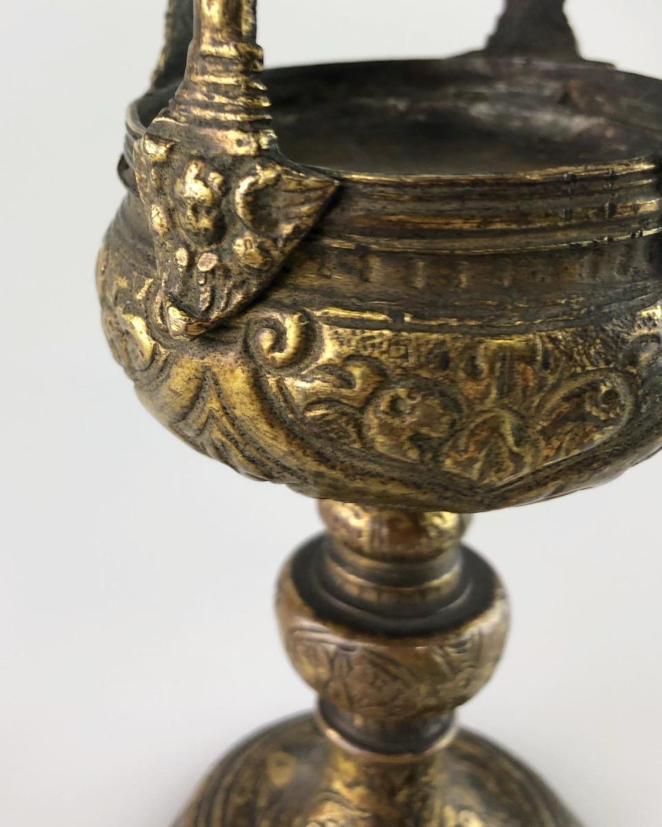 Copper gilt monstrance. Italian, late 16th century