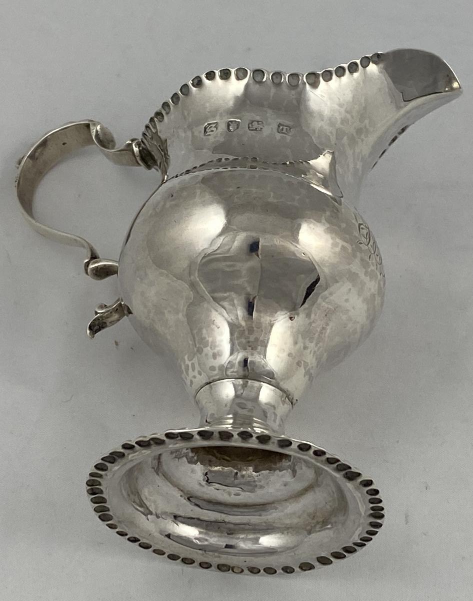 Thomas Shepherd Georgian silver cream jug 1773
