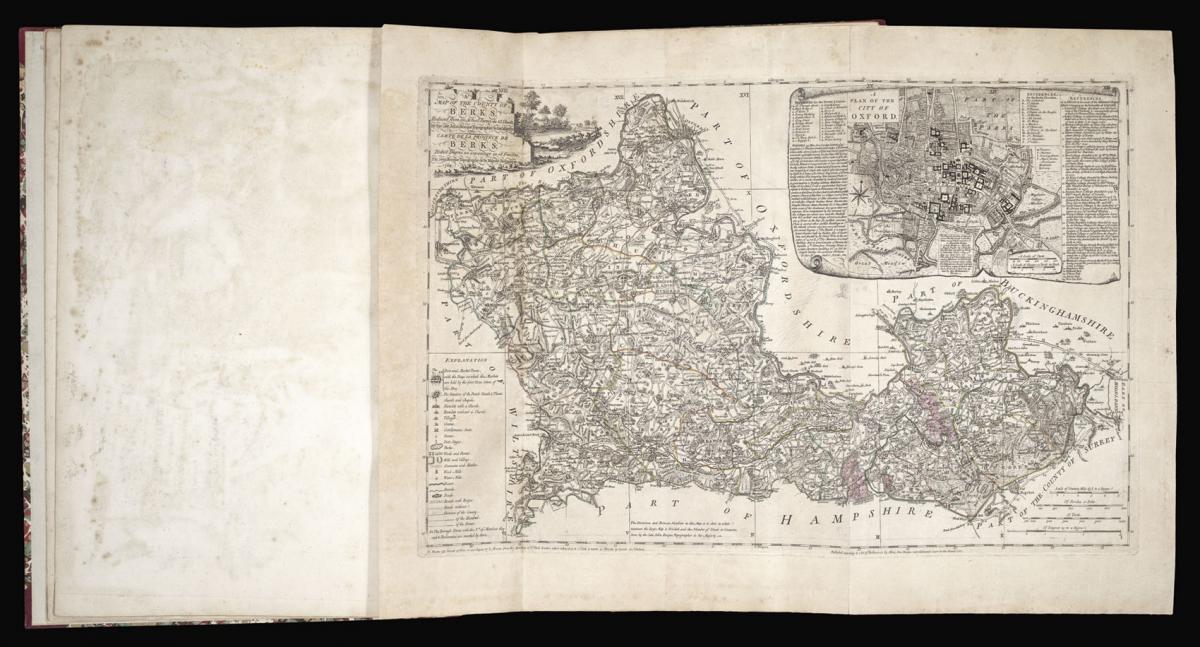 John Rocque's large-scale map of Berkshire