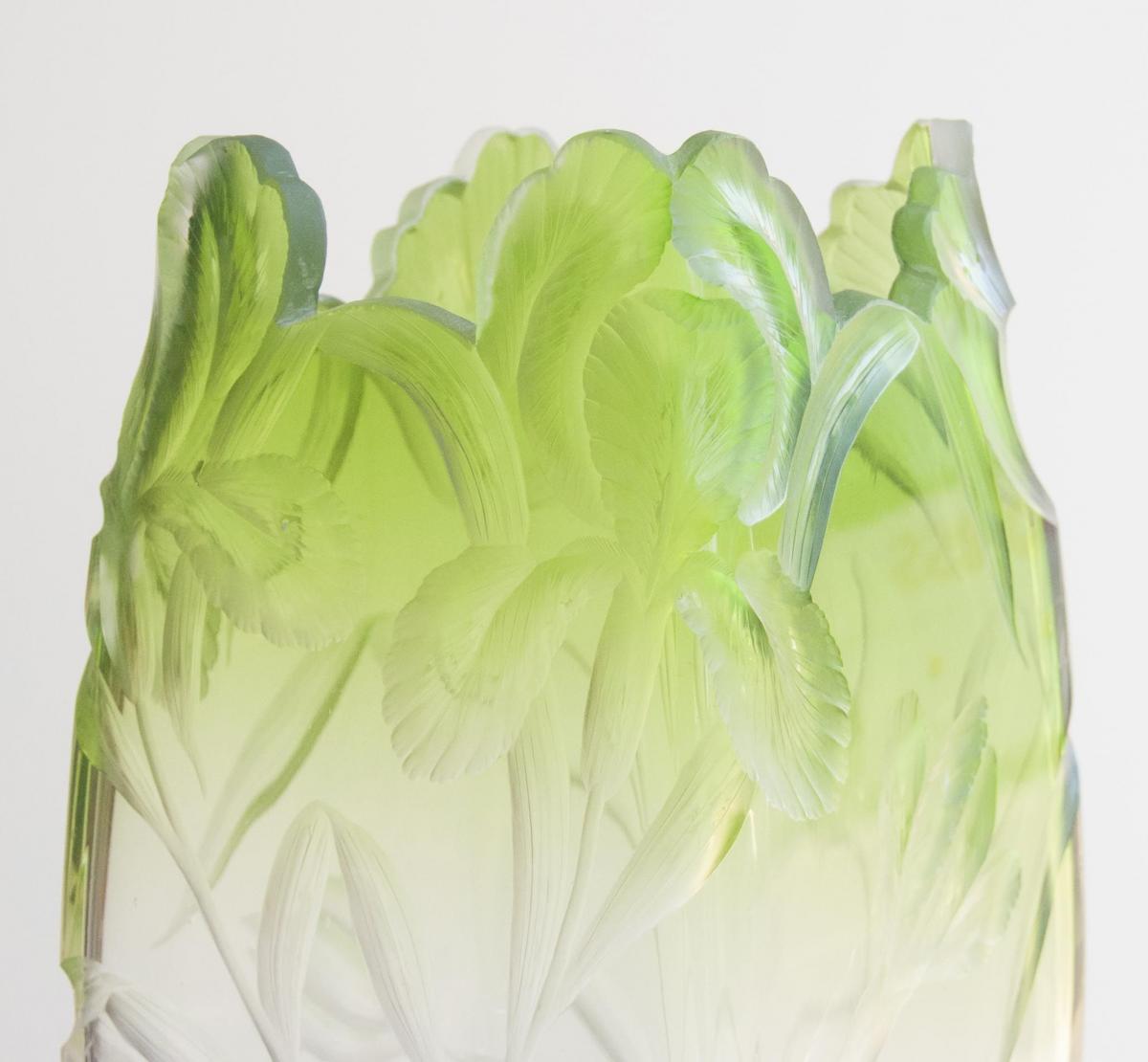Bohemian Intaglio-Cut Vase by Moser