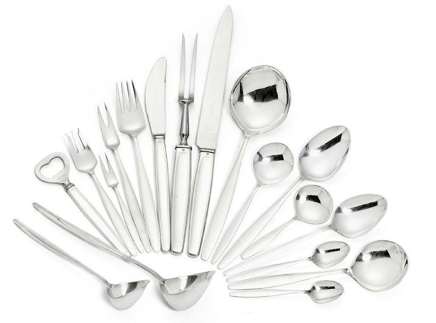 Set of Sterling Silver 'Cypress' Cutlery