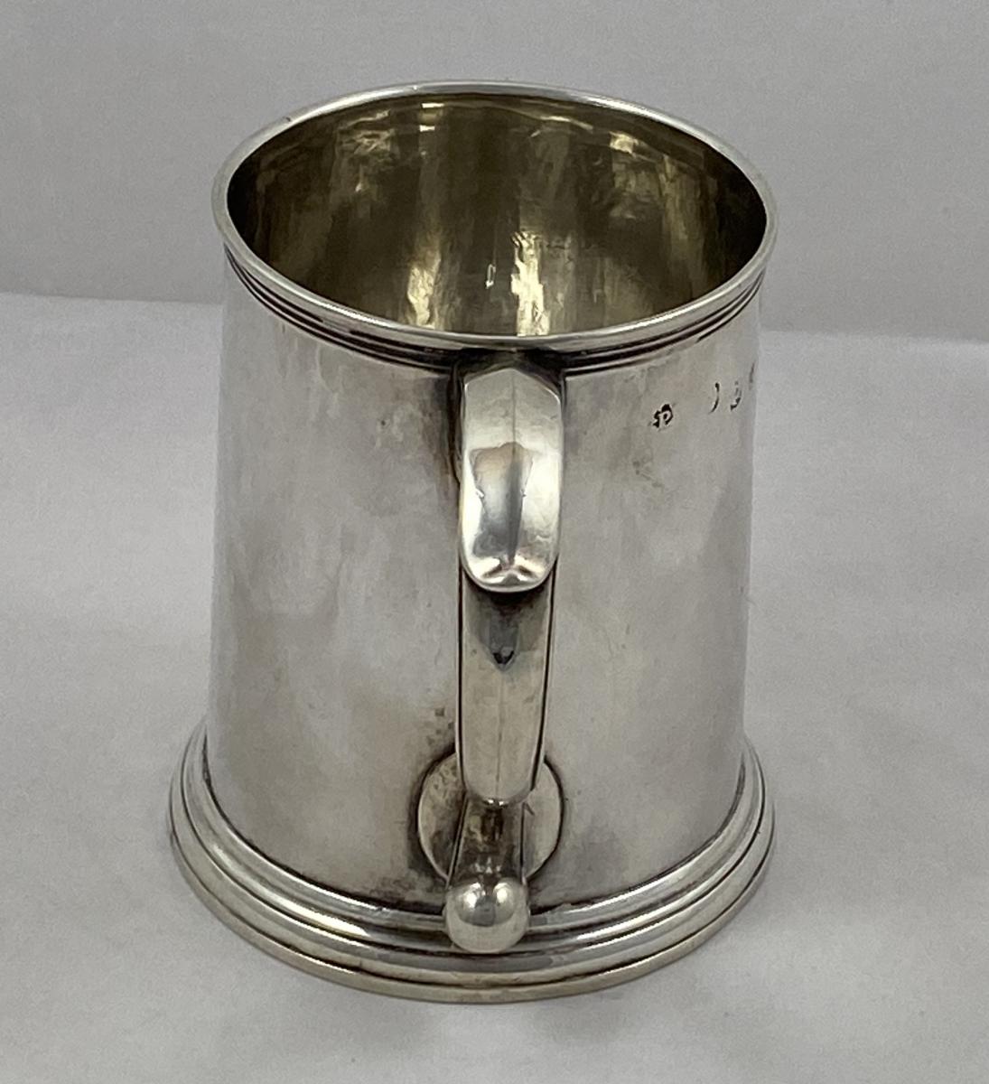 Thomas Parr Queen Anne silver mug tankard 1713