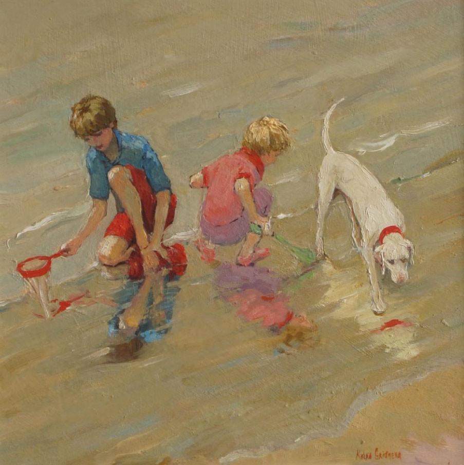 Katya Gridneva, Children on the beach