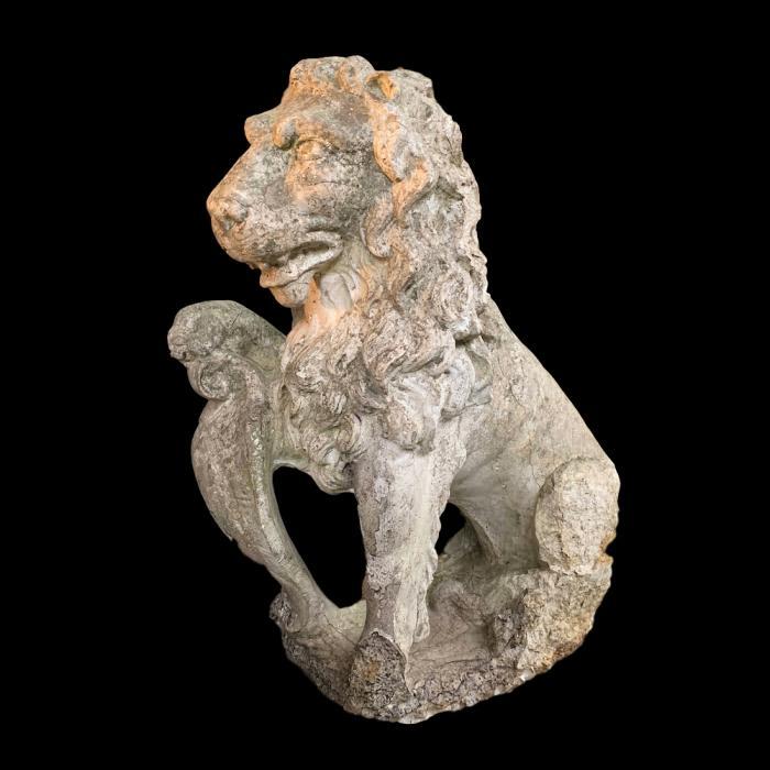Early 19th Century Reconstituted Stone Lion