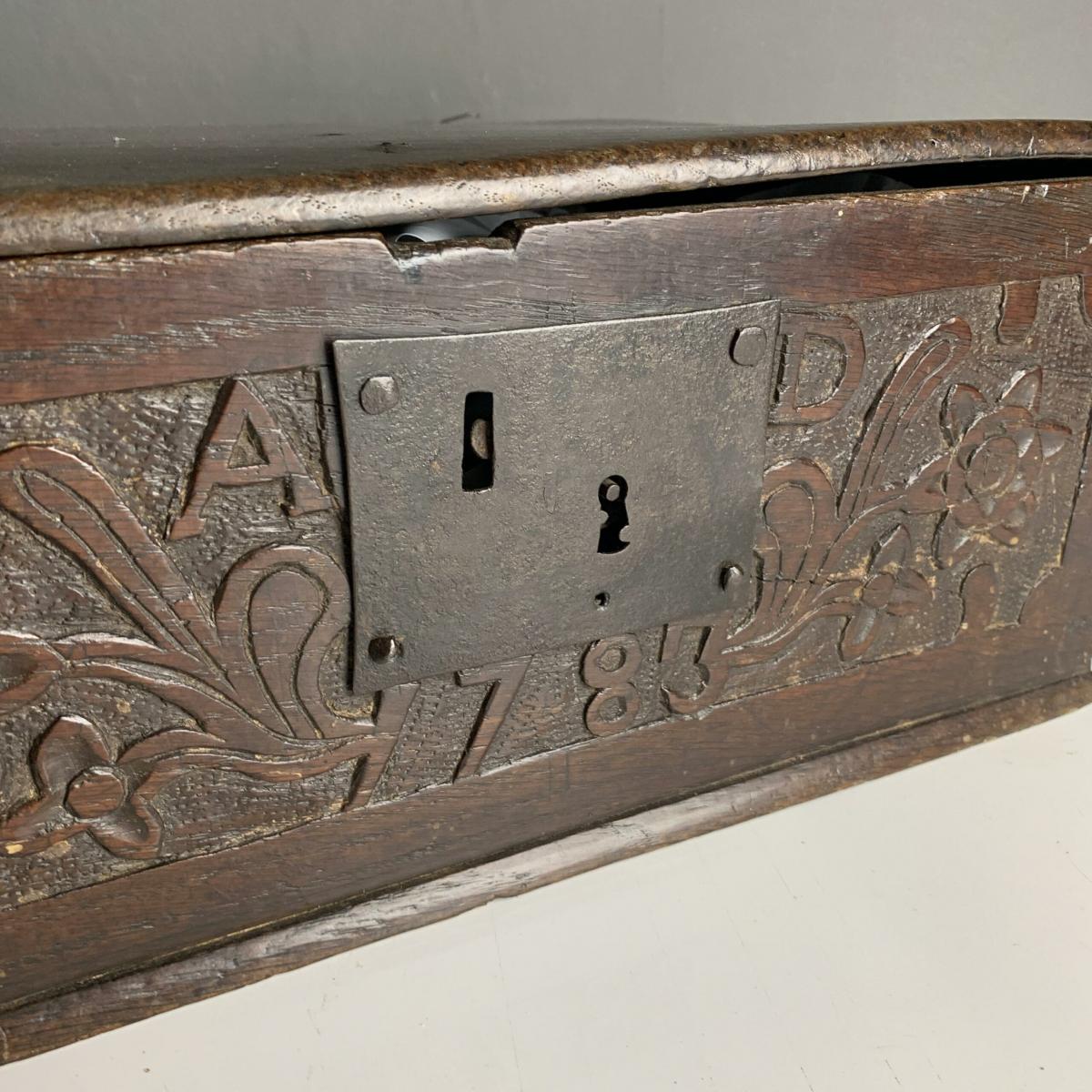 18th century oak bible box