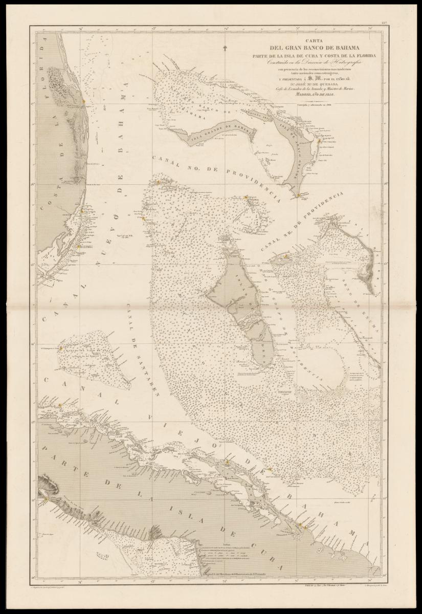A chart of the Bahamas