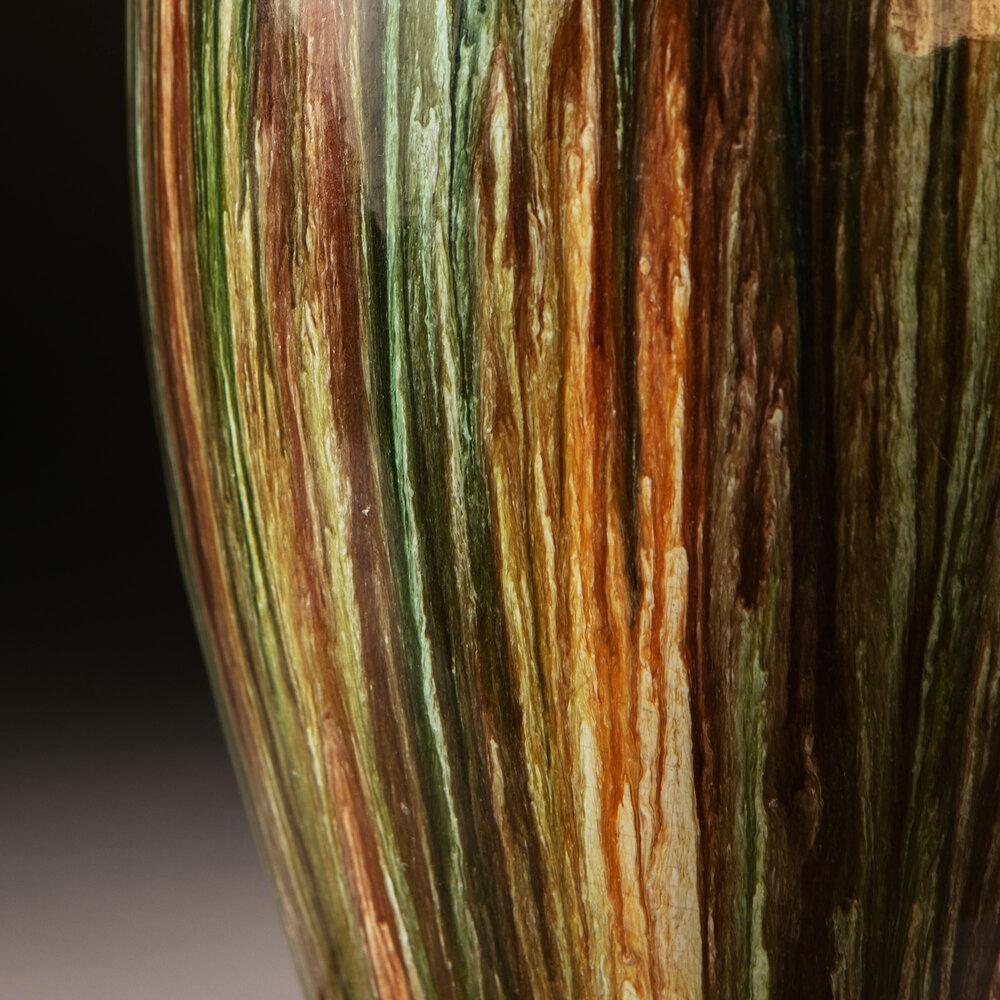 A Drip Glaze Art Pottery Vase Attributed to Christopher Dresser