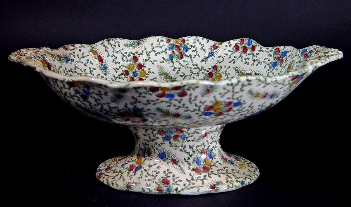 Tazza decorated with the Shell pattern, Old Hall Earthenware Co. Ltd., Circa 1861-86