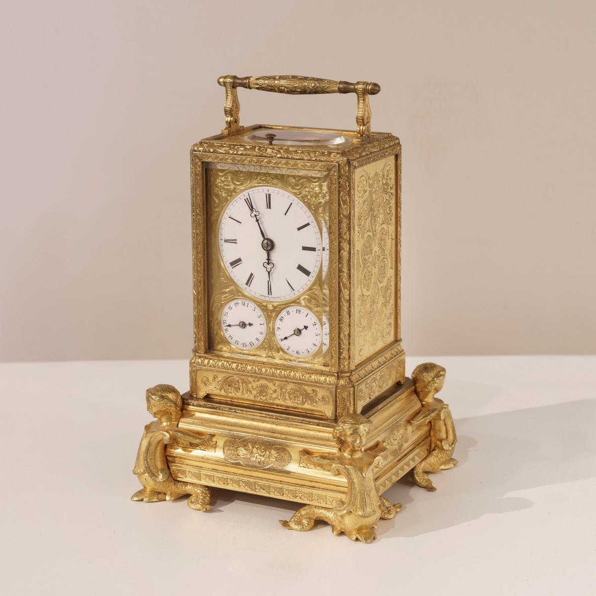 Petit Sonnerie Carriage Clock by Grohe of Paris
