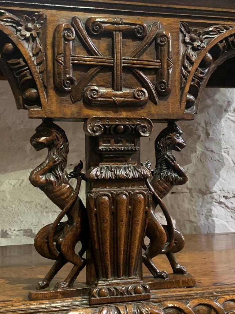 English Oak Court Cupboard. Circa 1580