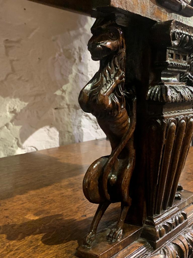 English Oak Court Cupboard. Circa 1580