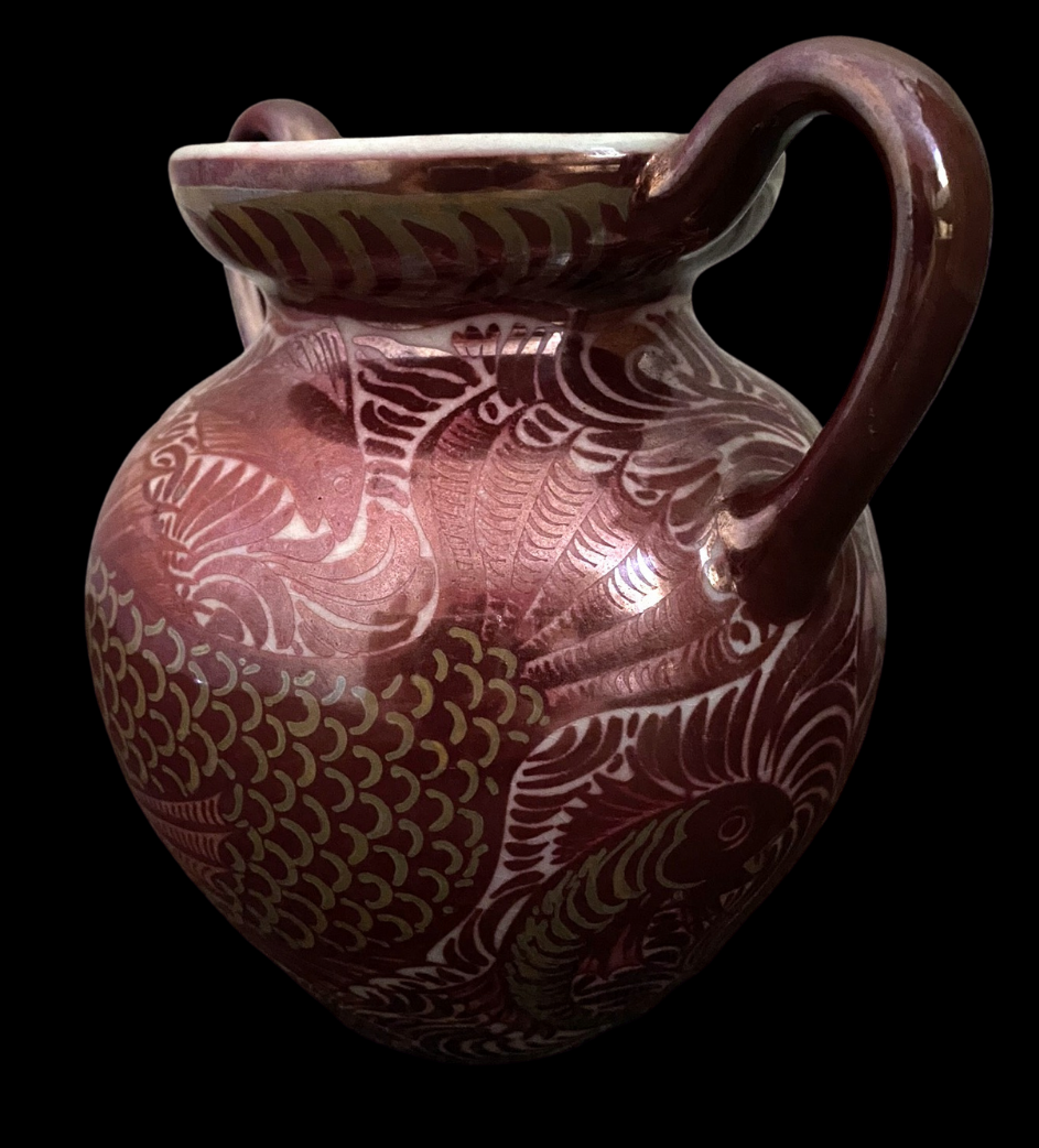 William De Morgan Double Lustre Vase
