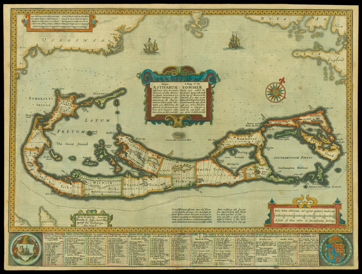 Speed's map of the Bermudas