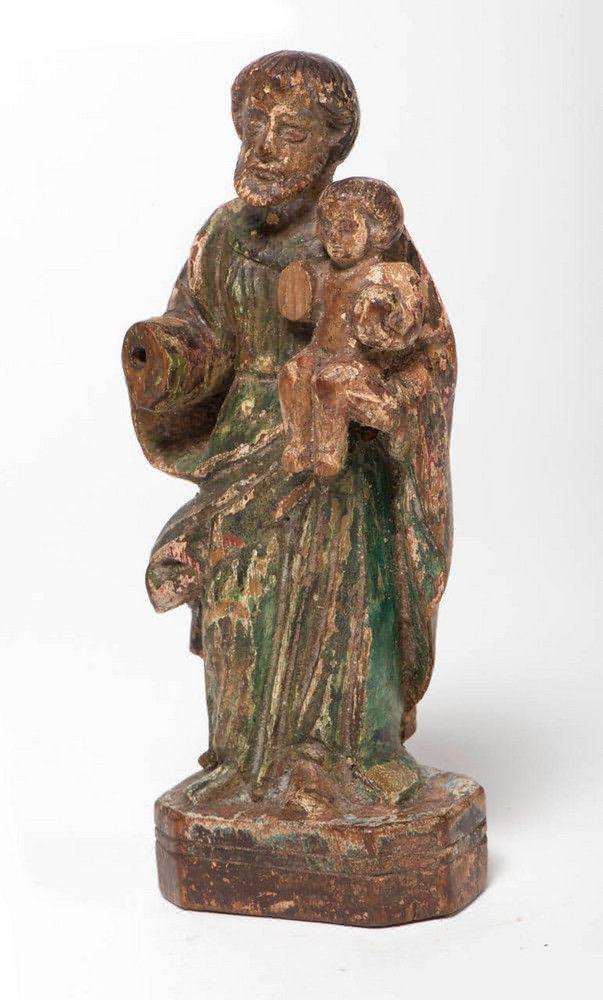 Wood carving of a Saint, circa 1620