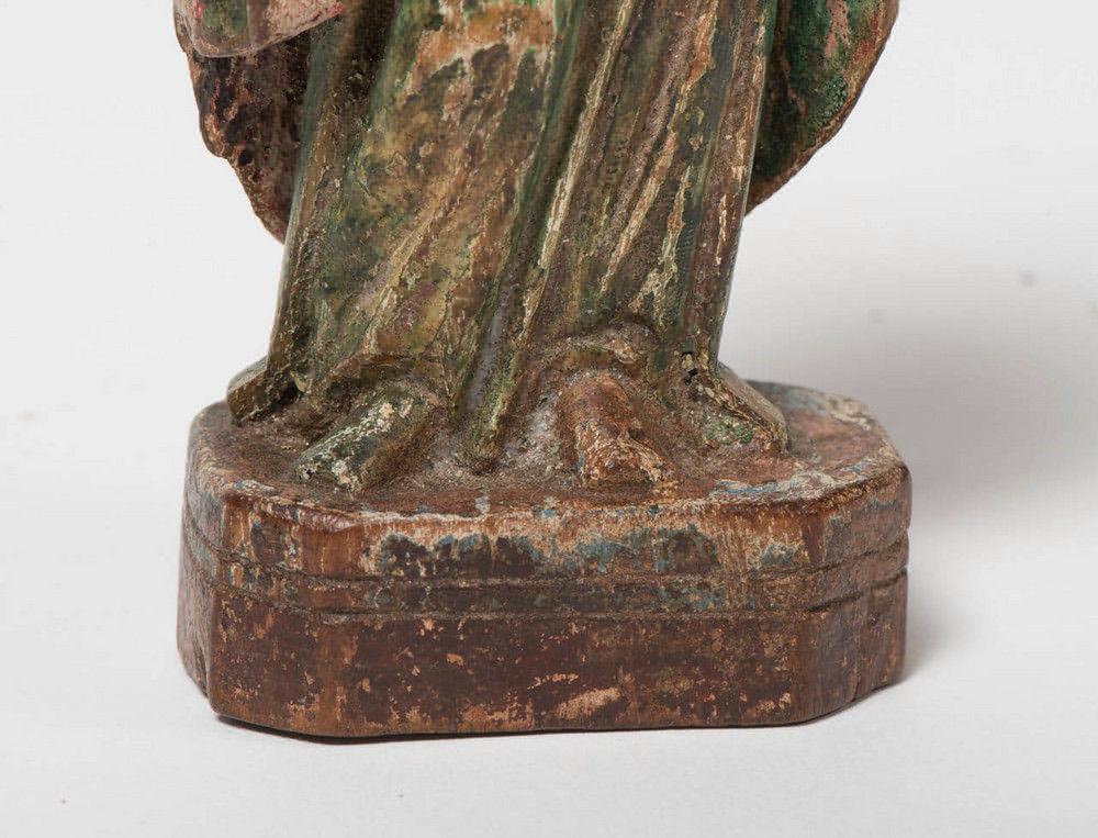 Wood carving of a Saint, circa 1620