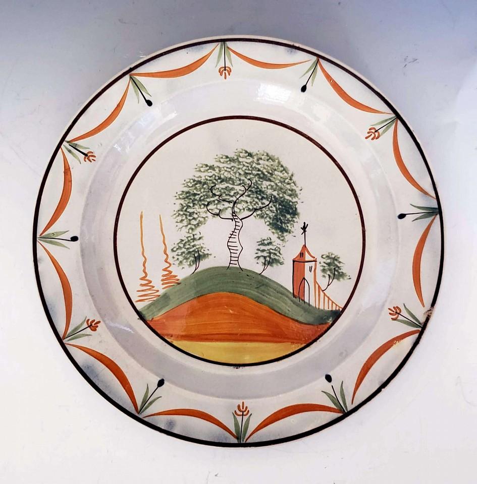 Prattware Plate, Circa 1810-20