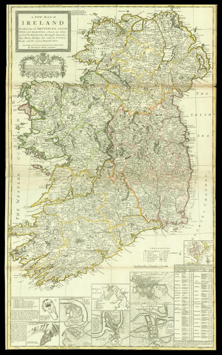 Moll's large map of Ireland