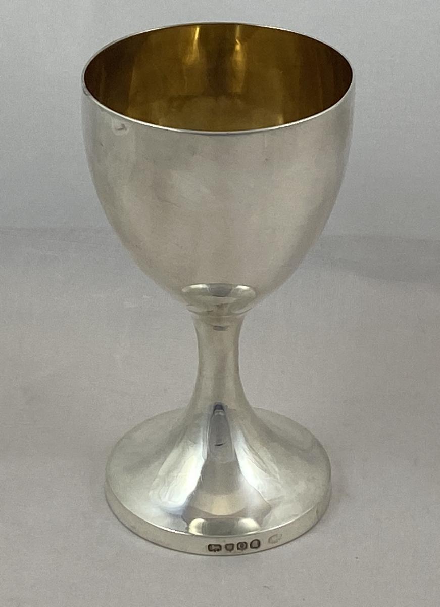 Georgian silver goblet Thomas Wallis 1809