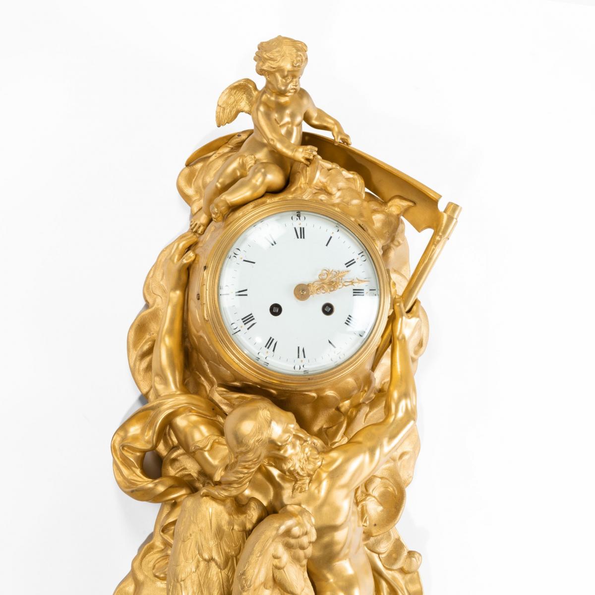 Ormolu Cased Cartel Clock By Vincenti & Cie