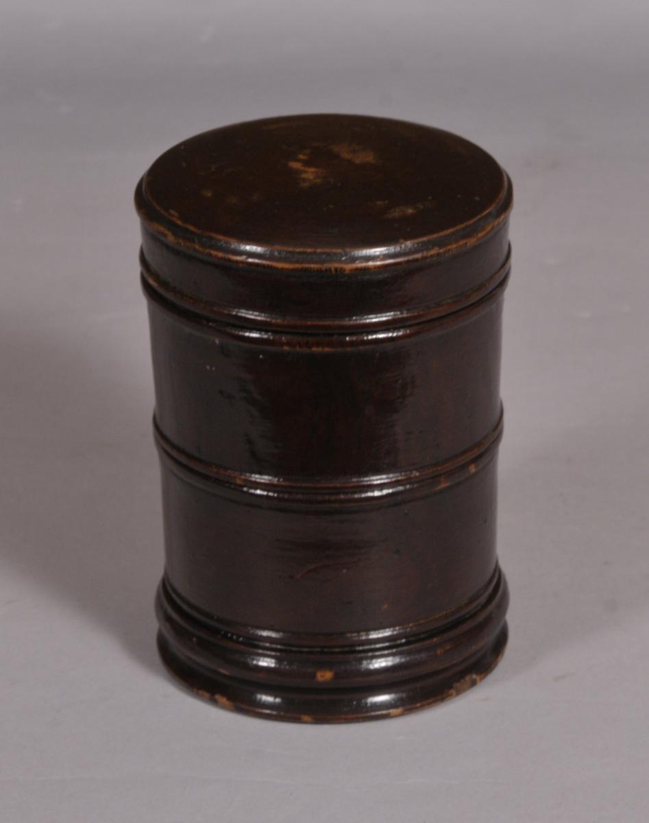 S/4155 Antique Treen Spice Tower of the Georgian Period
