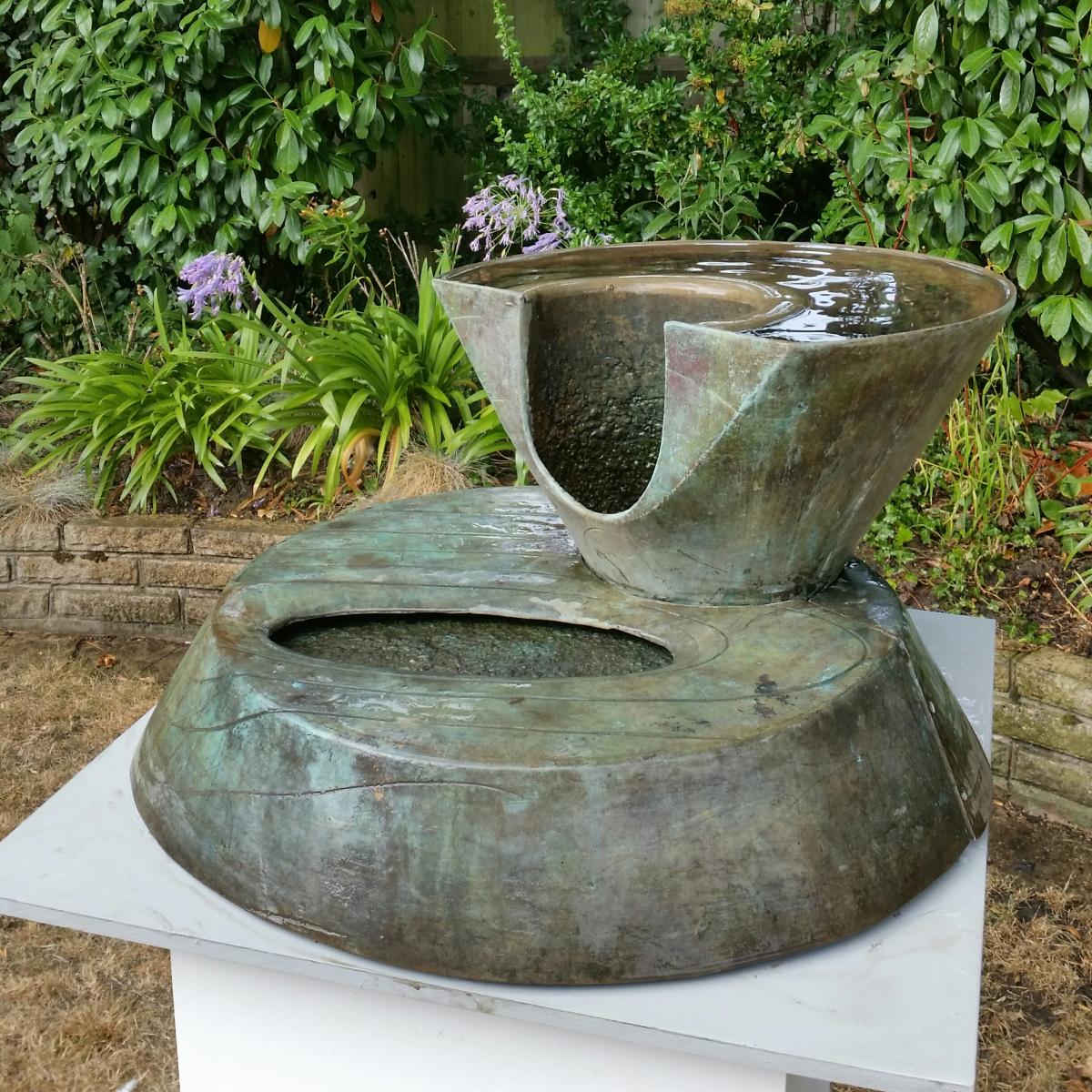 William Pye (b.1938) Plateau bronze water sculpture