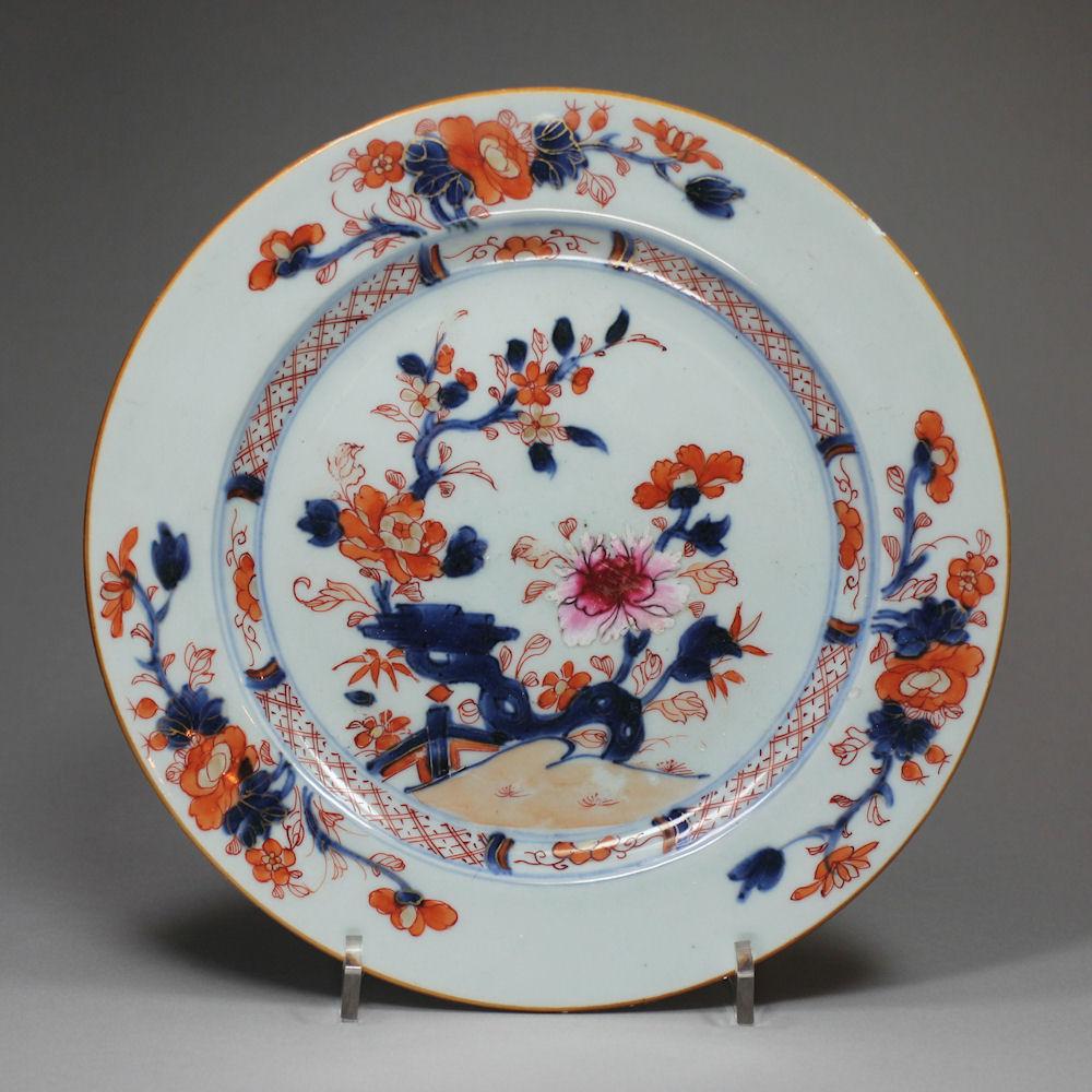 Chinese Imari plate, Qianlong (1736-1795)