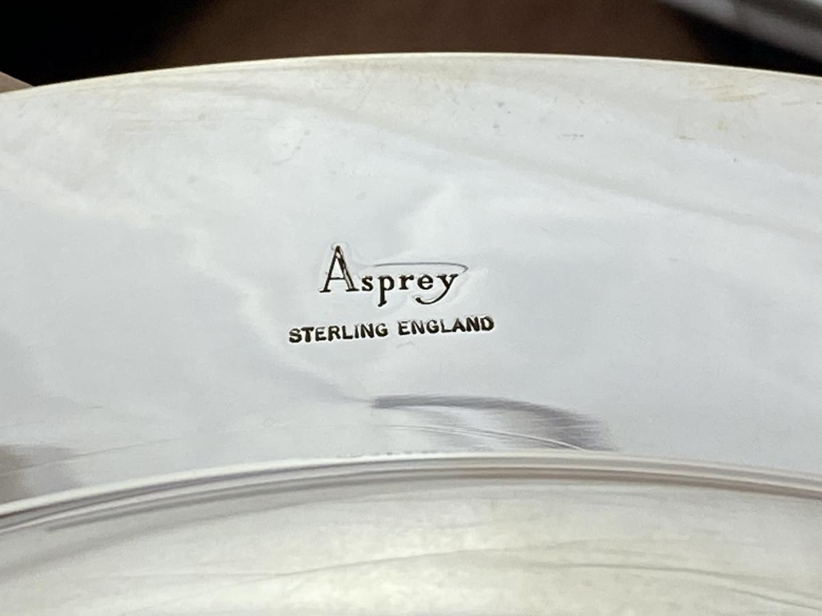 Aspreys sterling silver armada dish 