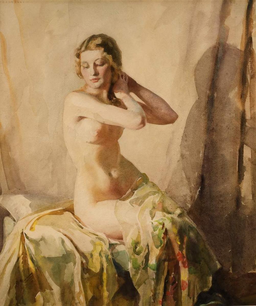 Doris Pusinelli, Seated Nude