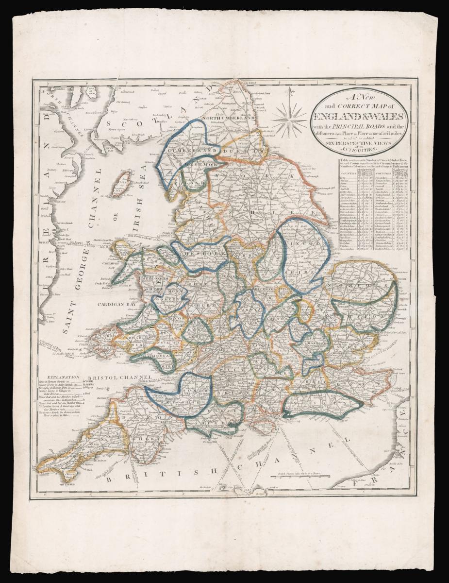 William West's rare map of England and Wales