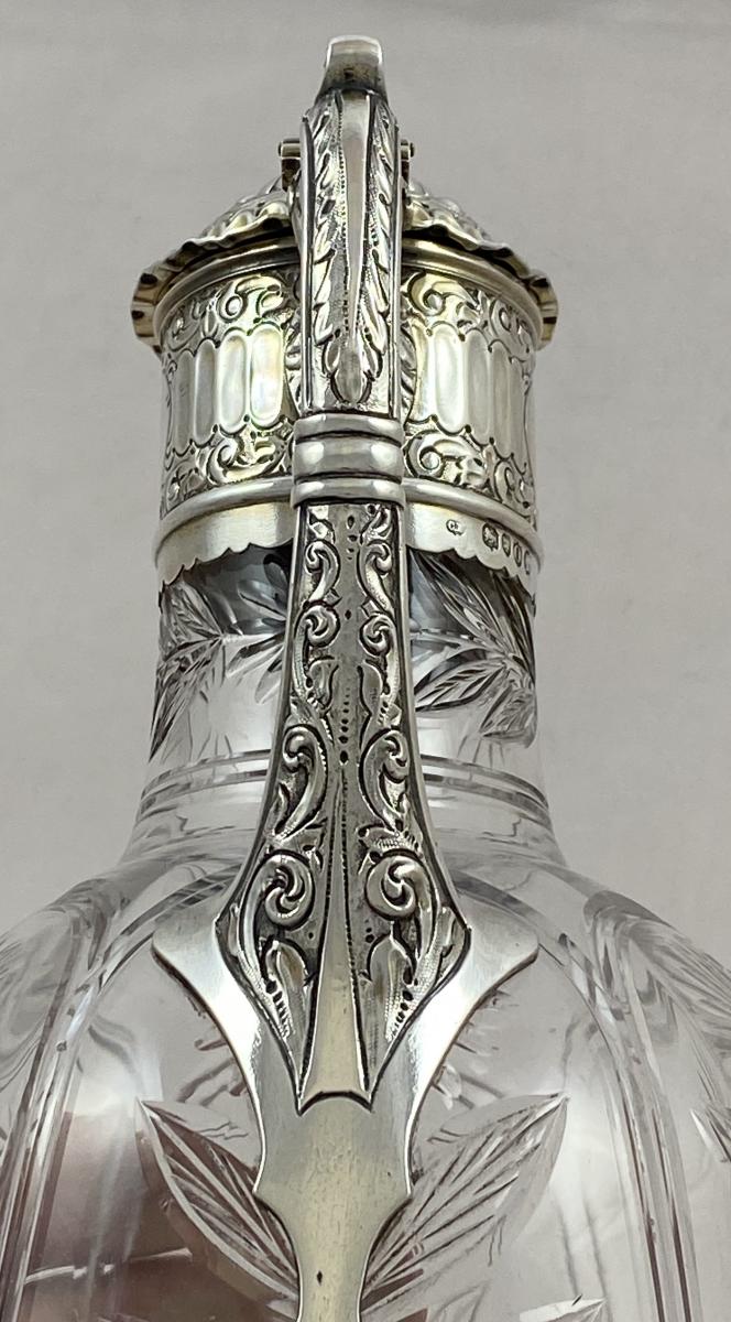 Charles Edwards silver wine claret Jug 1889