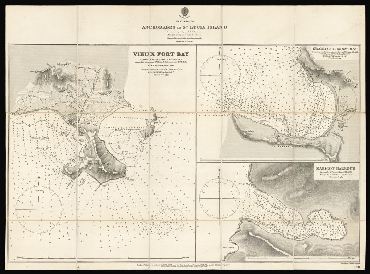 The Bays of St. Lucia in the nineteenth century