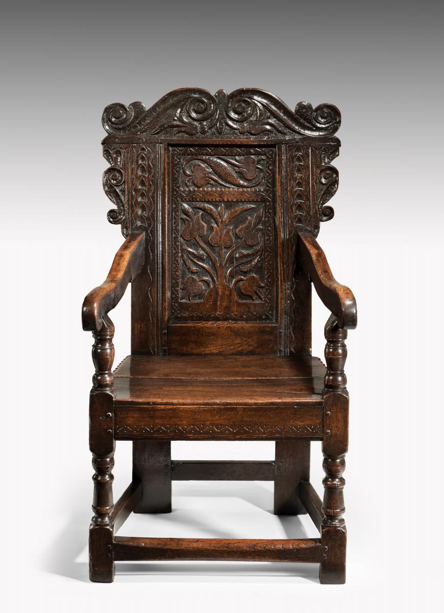 Charles II Joined Oak Yorkshire Armchair