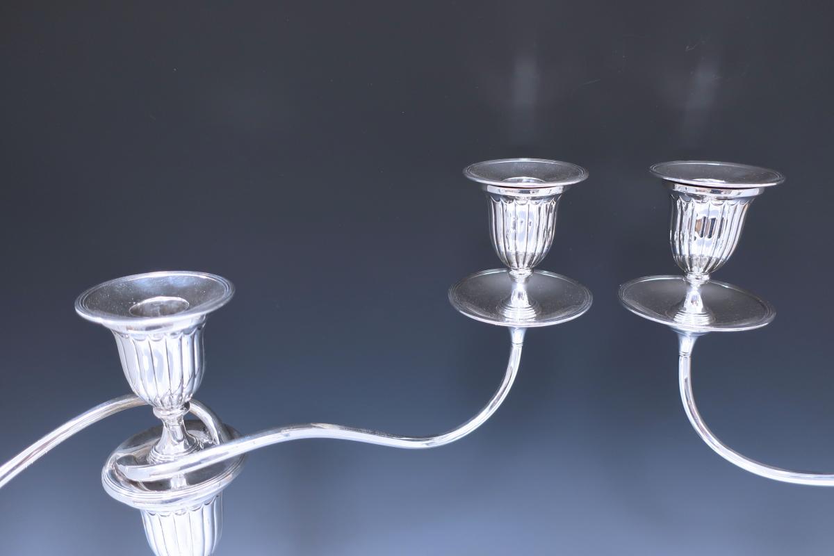 Silver Georgian candelabra Mappin and Webb
