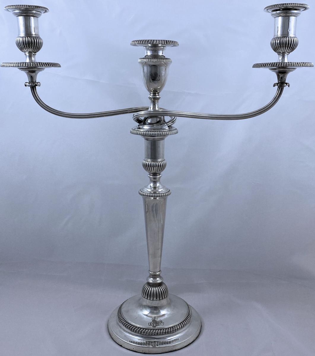 Matthew Boulton Georgian silver candelabra 
