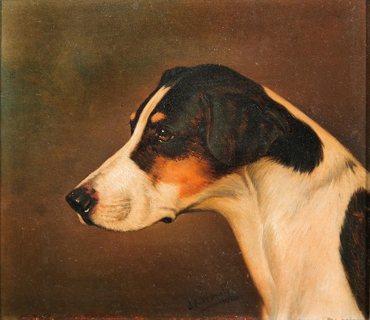 John Alfred Wheeler, Study of Two Foxhound Heads