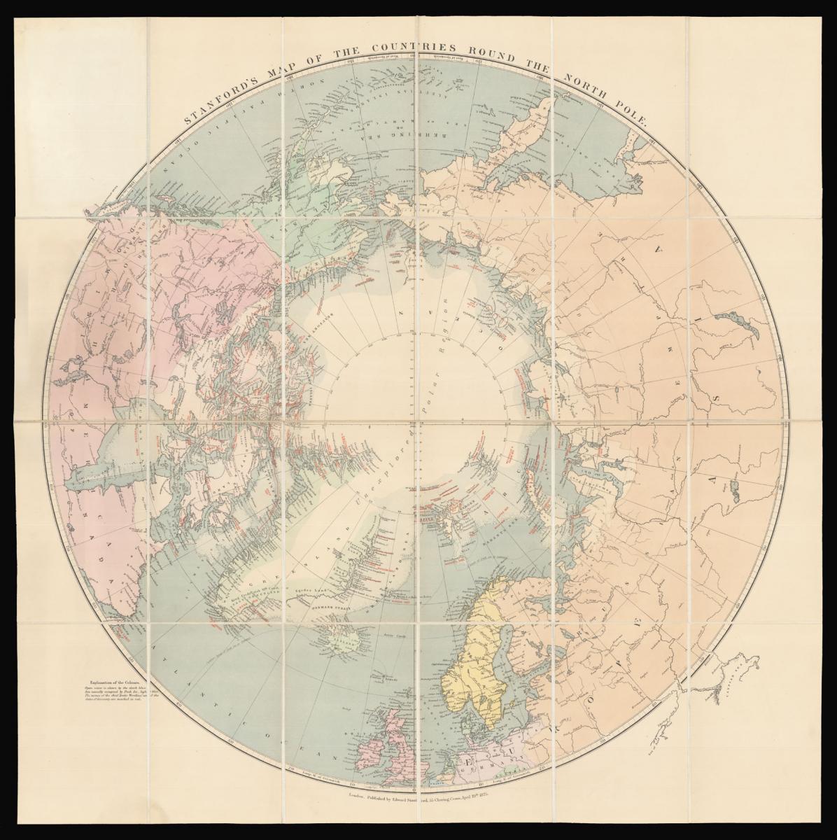 Stanford's map of the Arctic