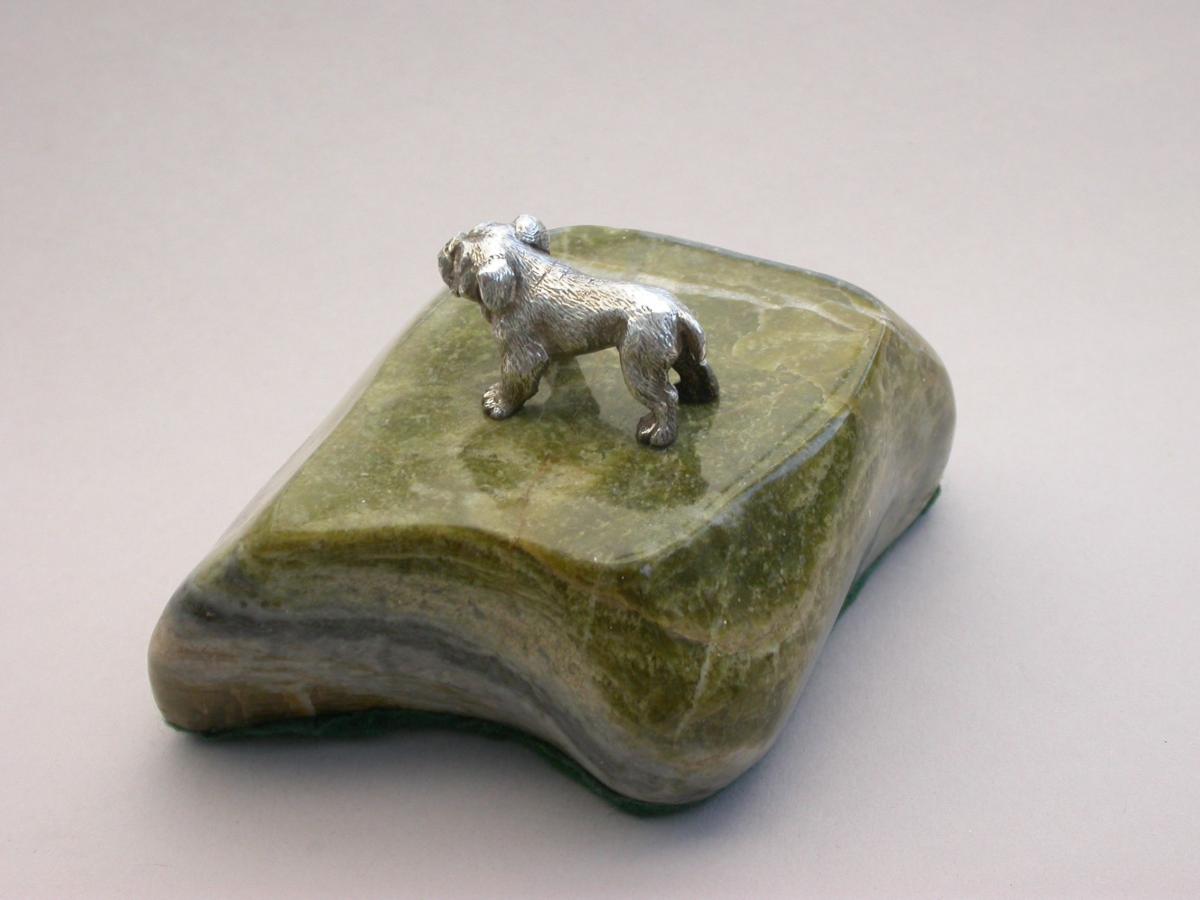Early 20th Century Novelty Silver British Bulldog Paperweight