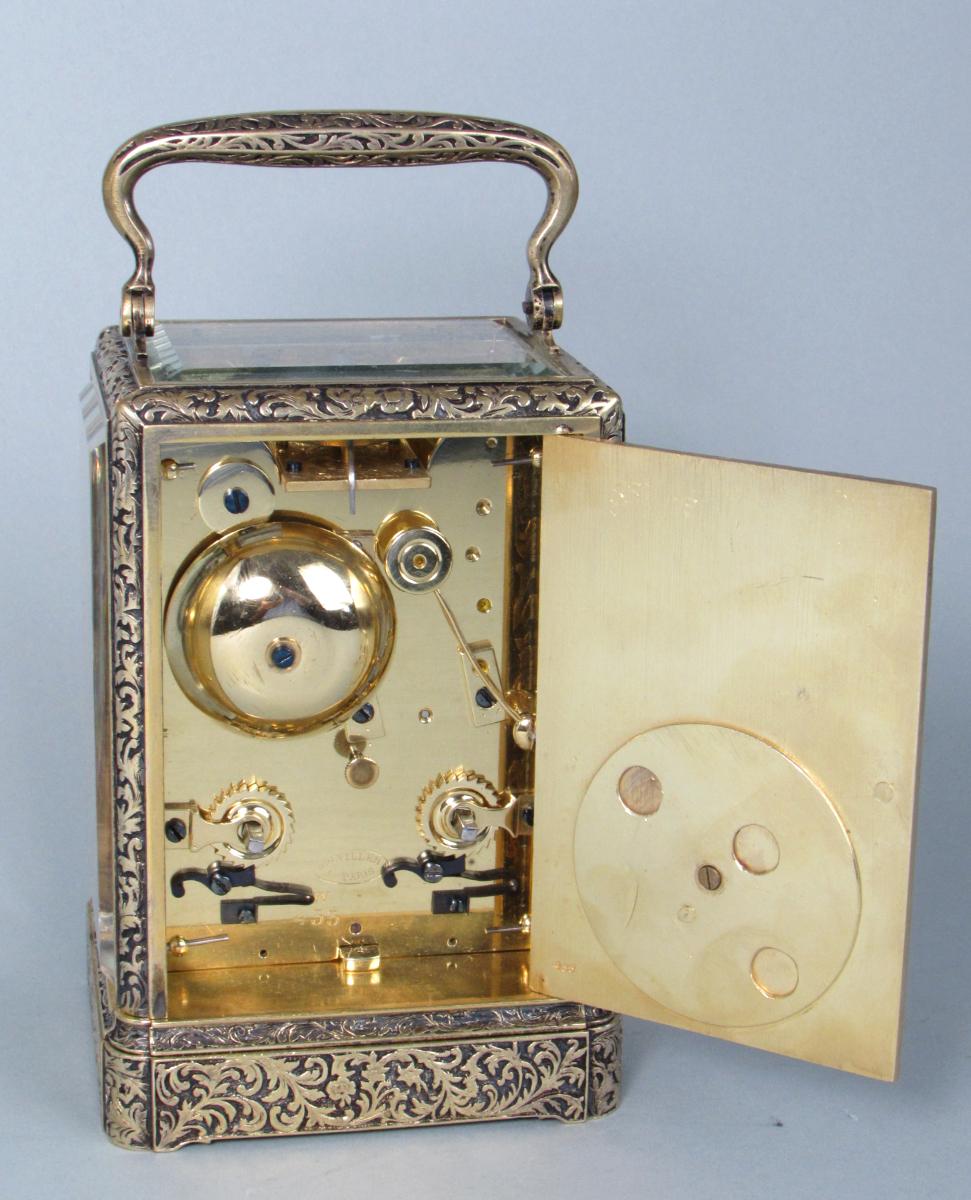 Gontard & Bolviller carriage clock backplate