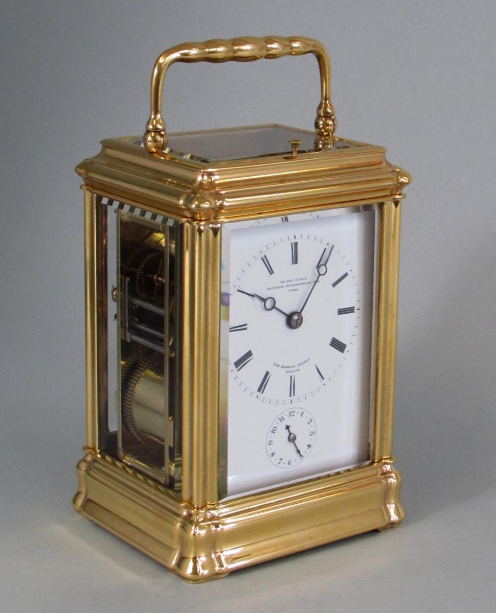 Le Roy Baveux Jacot Half-hour Sonnerie Carriage Clock