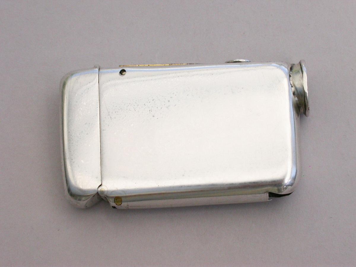 Victorian Silver Cheroot Cutter Vesta Case