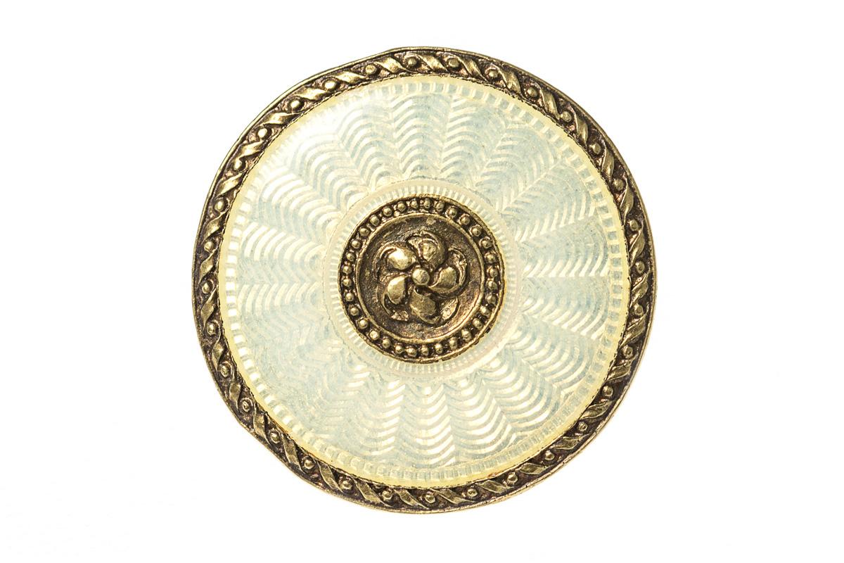 Art Nouveau Button Set by Boucheron in 18 Karat Gold & Guilloche Enamel, Original Case, French circa 1900.