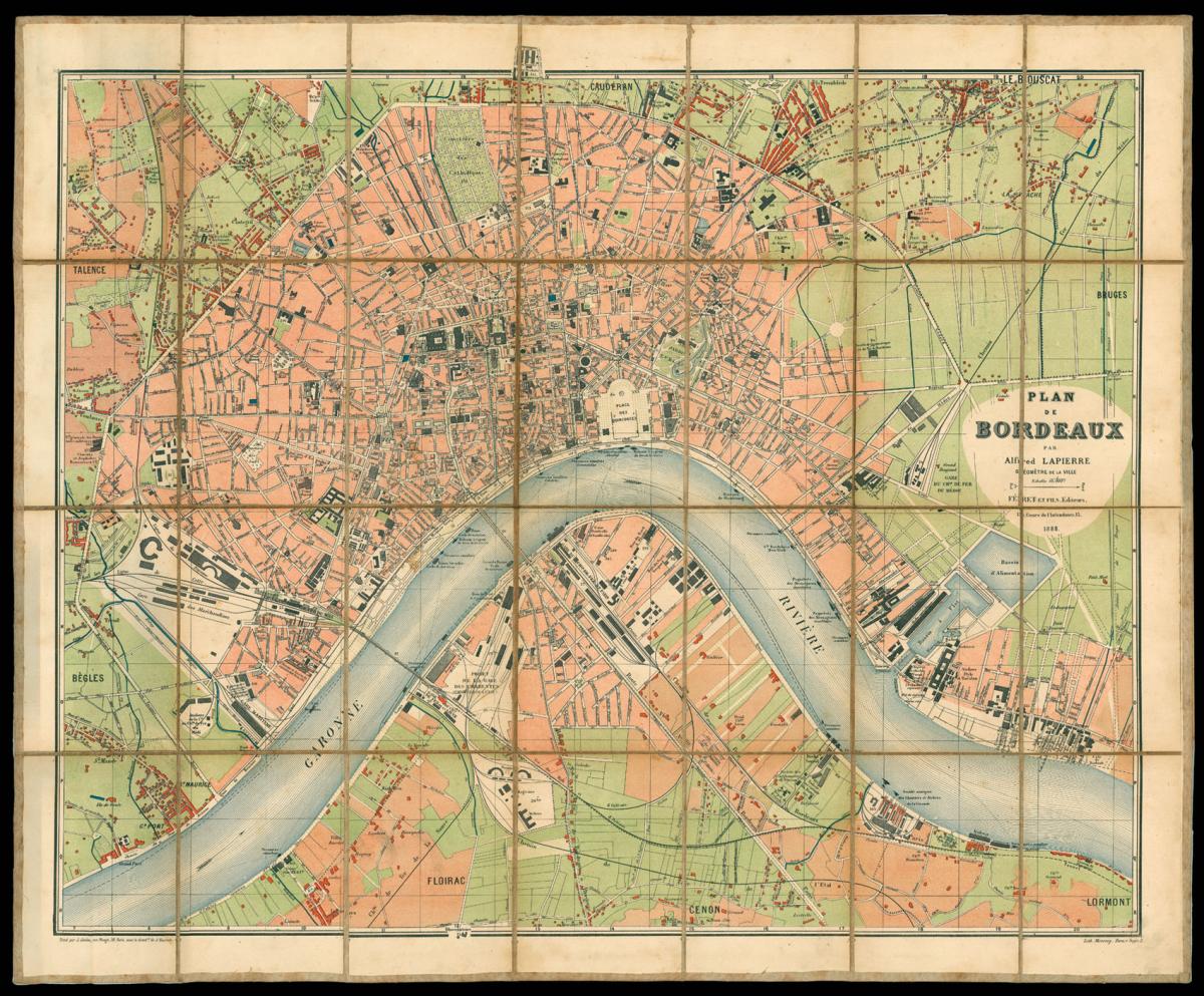 An attractive plan of Bordeaux