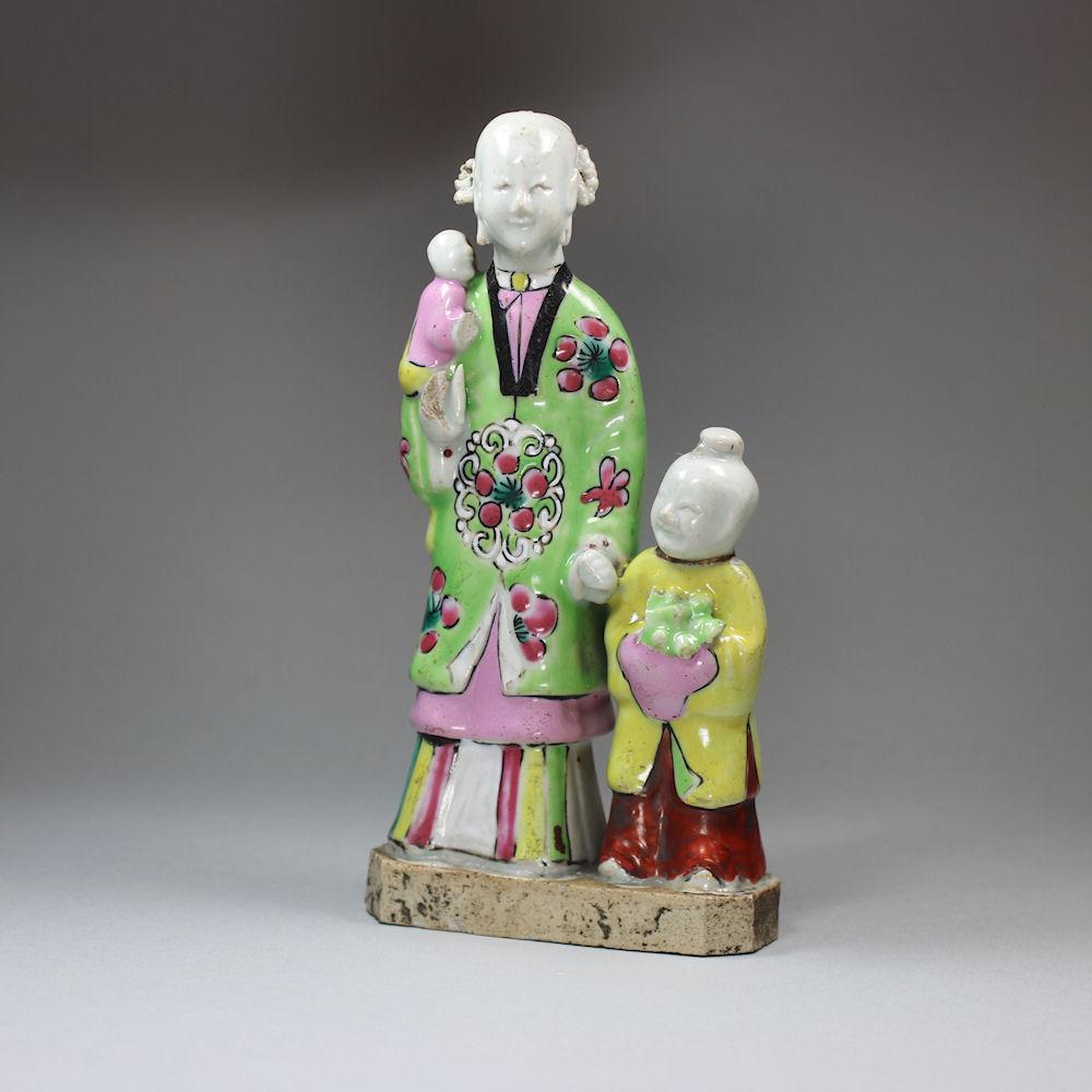 Chinese famille rose figure group, Qianlong (1736-95)