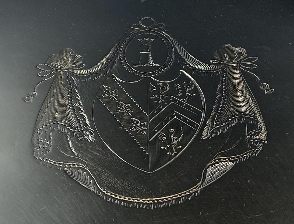Georgian silver salver Henry Chawner 1786