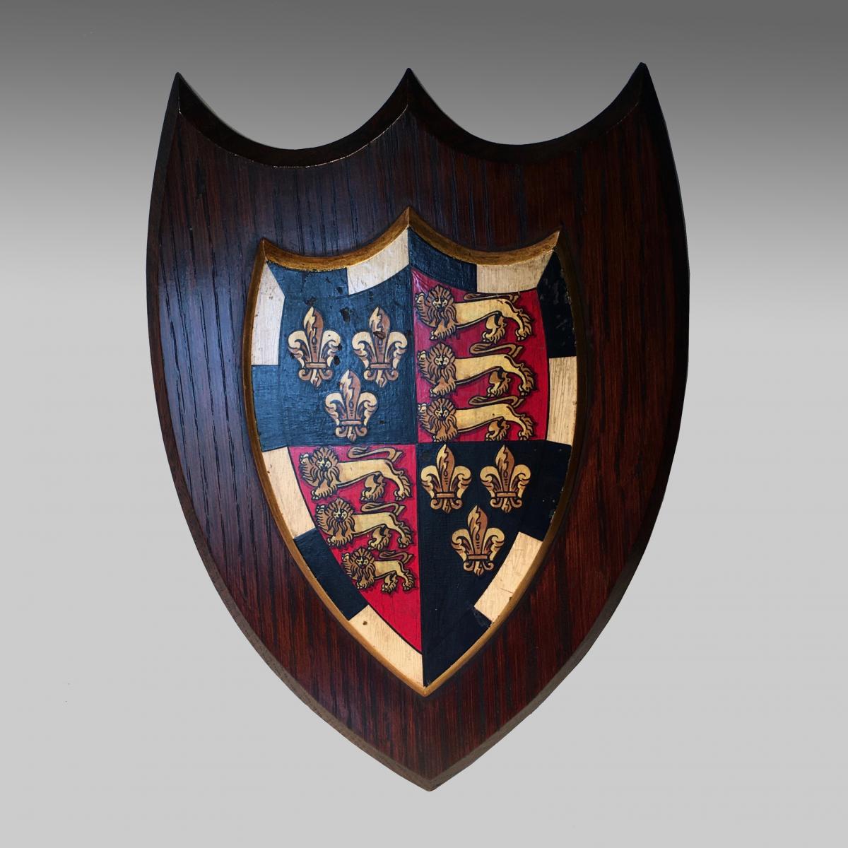 Vintage coat of arms for St. John's College, Cambridge