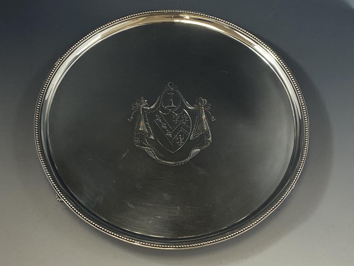 Henry Chawner silver salver 1786